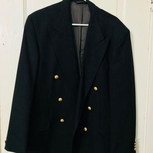 Double breasted black blazer